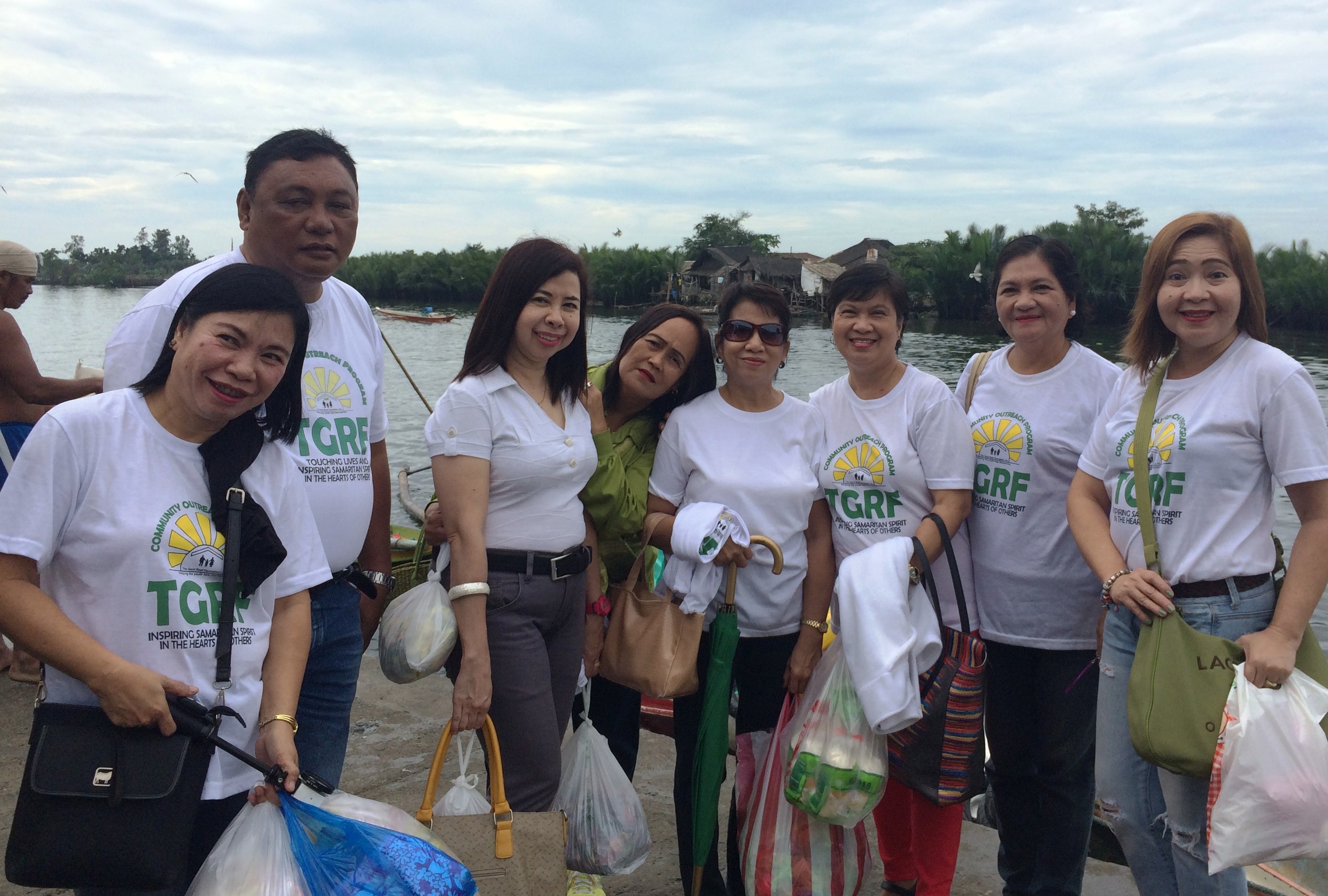TGRF members and affiliates during a community outreach program in Caliligawan